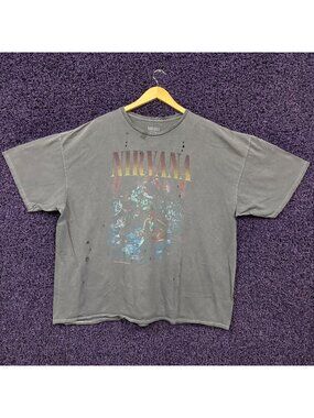 Nirvana Unplugged oversized vtg style Tshirt size one size